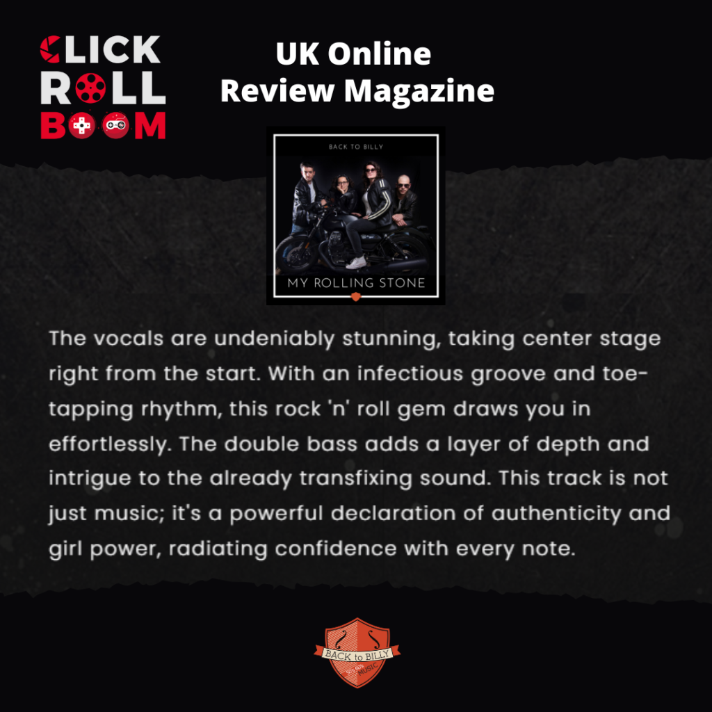 Recensione dell'online review magazine inglese Click Roll Boom